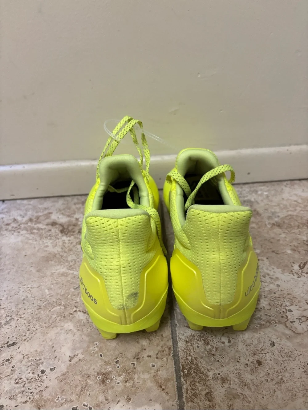 Adidas UltraBoost Football Cleats Solar Yellow JP7413 US Men Size 14 New